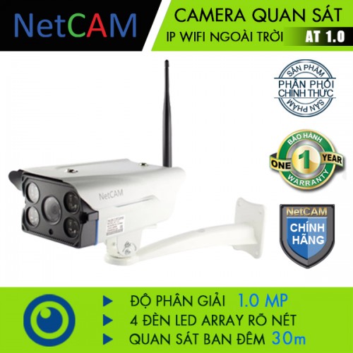 Camera giám sát IP wifi ngoài trời Netcam AT1.0